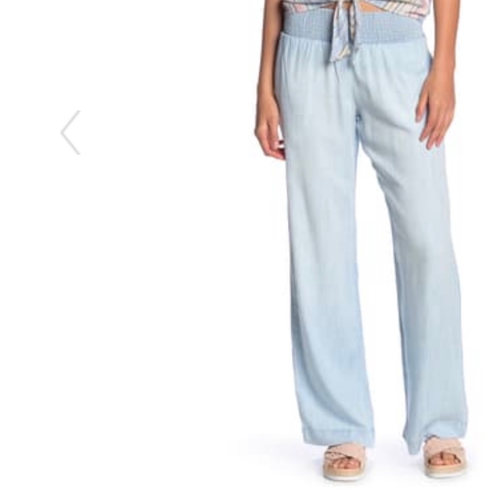 Cloth & Stone Smocked Wide Leg Pants